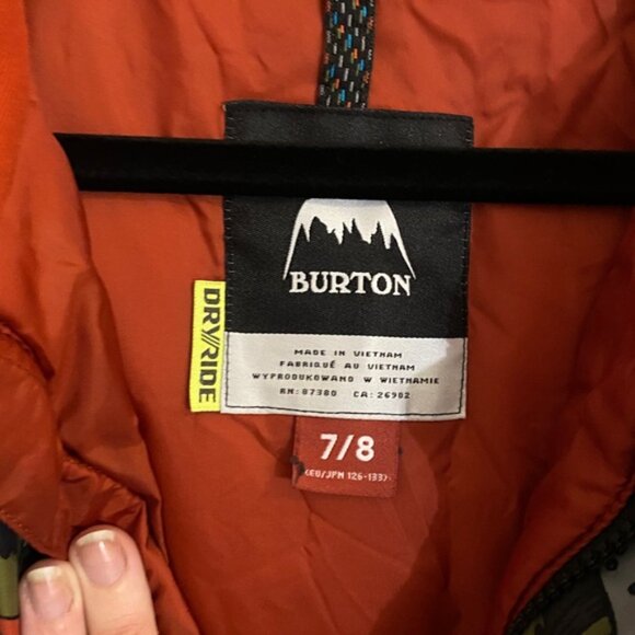 Burton Striker One-Piece Snow Suit Boys' Size 7-8 - Picture 4 of 14